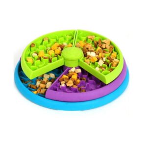 3in1 Dog Slow Feeder Bowl Puzzle Lick Mat Interactive Dog Toy Medium Large