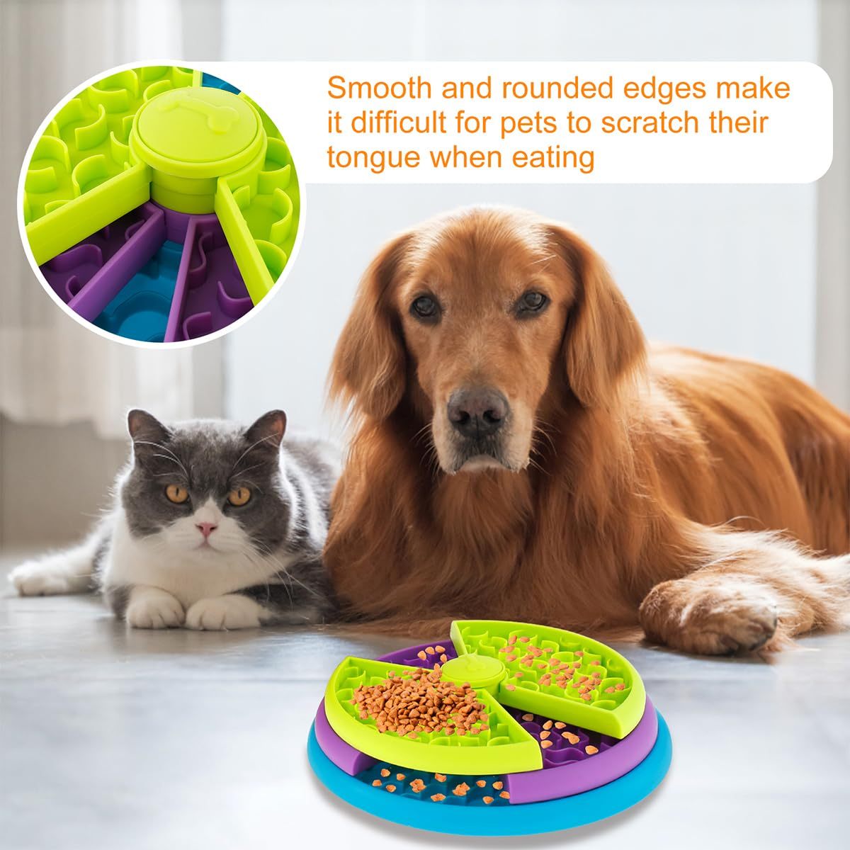 3in1 Dog Slow Feeder Bowl Puzzle Lick Mat Interactive Dog Toy Medium Large - Image 6