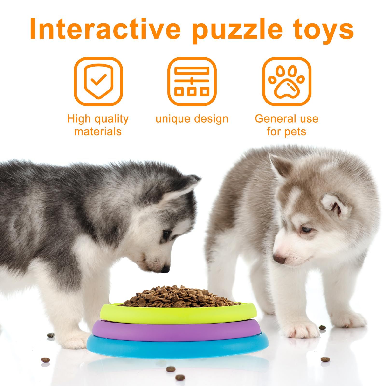 3in1 Dog Slow Feeder Bowl Puzzle Lick Mat Interactive Dog Toy Medium Large - Image 5