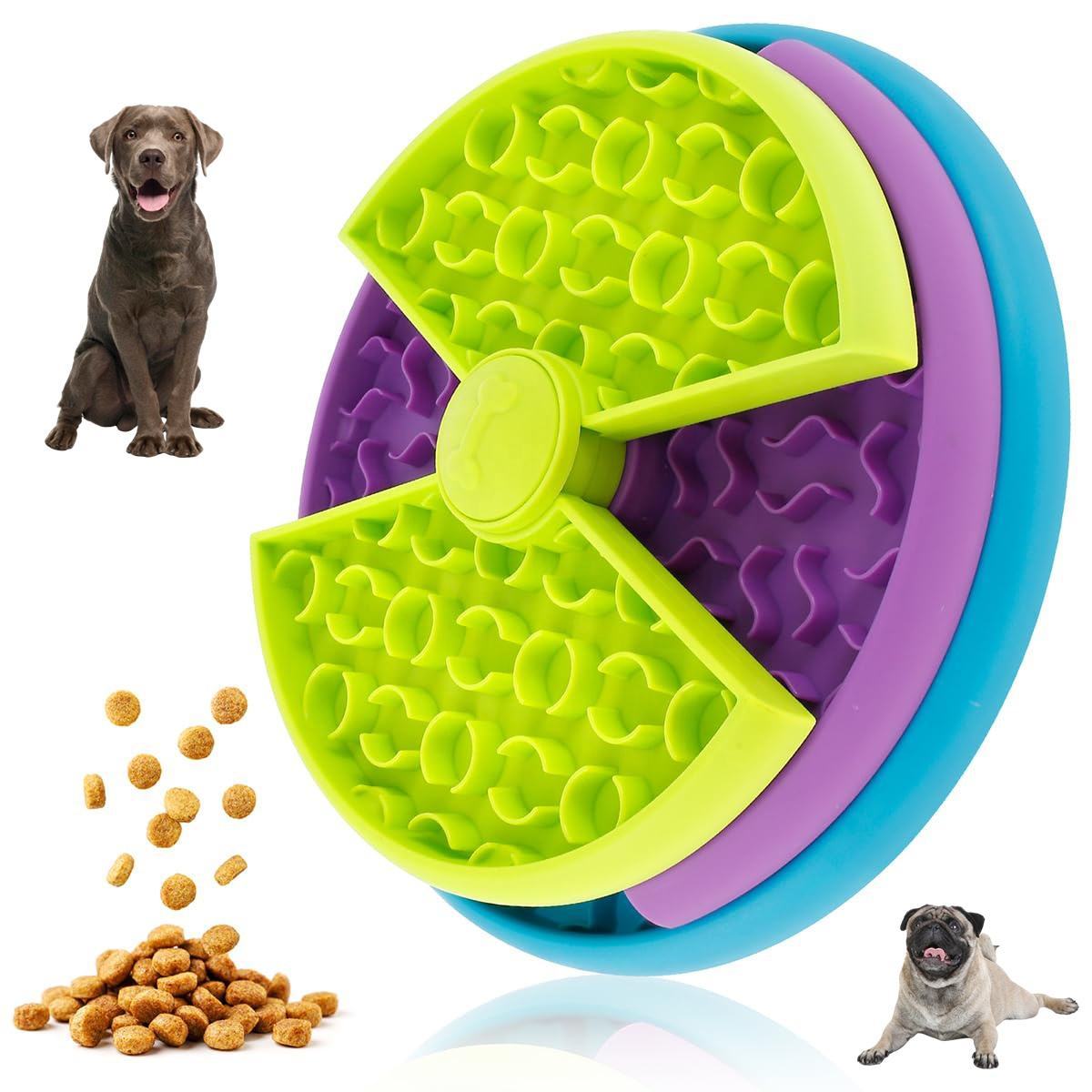 3in1 Dog Slow Feeder Bowl Puzzle Lick Mat Interactive Dog Toy Medium Large - Image 2